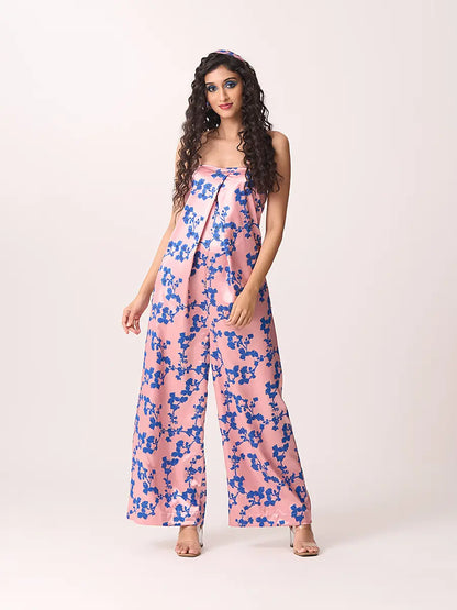 Candy Pink And Blue Jumpsuit